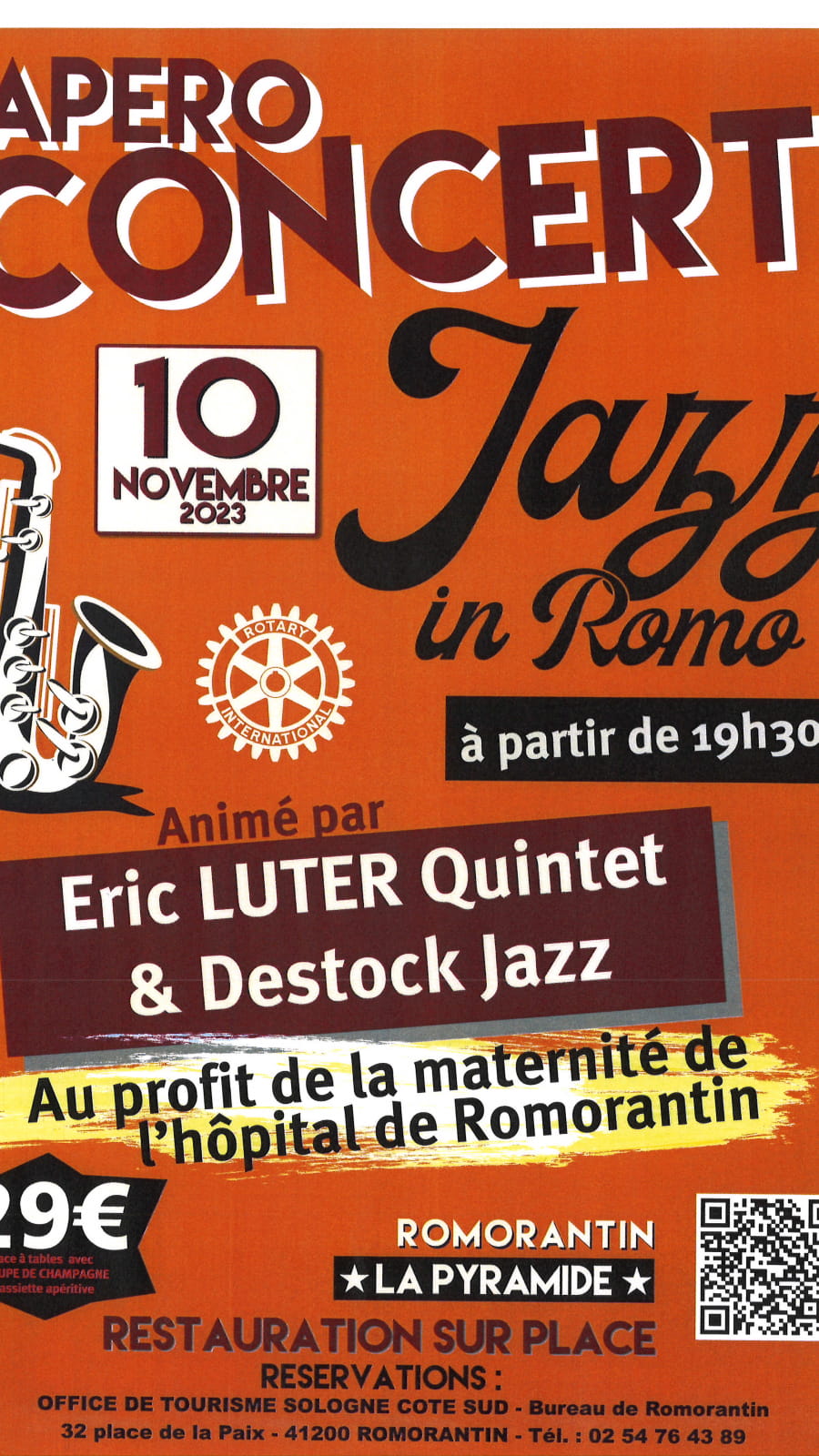 Apéro concert jazz in Romo 'Eric Luter Quintet et Destock Jazz'